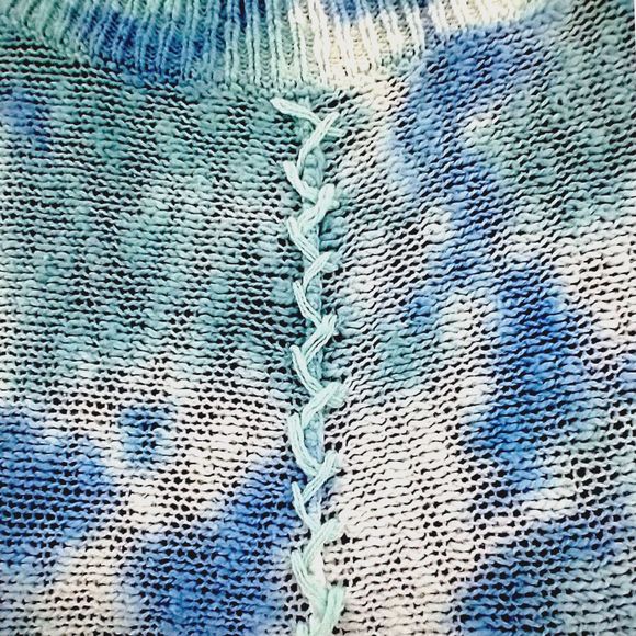 Sundance Tie Dyed Zenia Cotton Sweater - Large - Picture 9 of 12